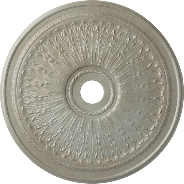 Ekena Millwork Oakleaf Ceiling Medallion (Fits Canopies up to 6 1/4"), 29 1/8"OD x 3 5/8"ID x 1"P, Flash Gold CM29OAFLS - main